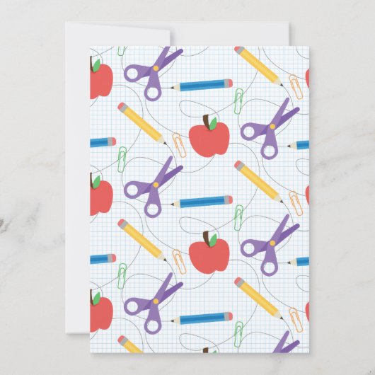 Kinder elementaire Afstuderen Kaart (Achterkant)