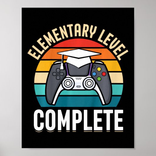Kinder elementaire niveau complete gamer klasse va poster (Voorkant)
