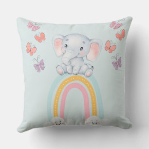KINDER ELEPHANT BLAUW ONTWERP KUSSEN