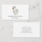 Kinder Elephants-ballonnen Visitekaartje (Voorkant / Achterkant)