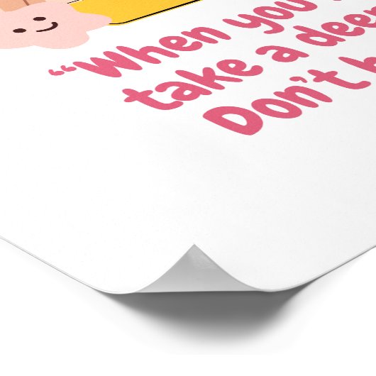 Kinder emotie met boosheid poster (Hoek)