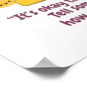 Kinder emotie met verdriet poster (Hoek)