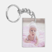 Kinder en familie foto Sleutelhanger (Voorkant Links)