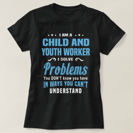 Kinder- en jeugdwerker t-shirt (Design voorkant)