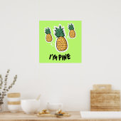 Kinder en kwekerij Ik ben Pine Wall Art Poster (Keuken)