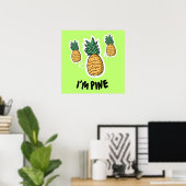 Kinder en kwekerij Ik ben Pine Wall Art Poster (Thuiskantoor)