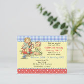  Kinder en paardensportpartij Kaart (Staand voorkant)