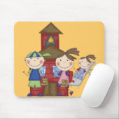 Kinder en Schoolhouse T-shirts en cadeautjes Muismat (Met muis)