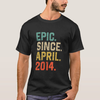 Kinder epic sinds april 2014 jongens meisjes 8e t-shirt