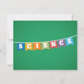 Kinder Experiment Science verjaardagsfeestuitnodig Kaart (Achterkant)