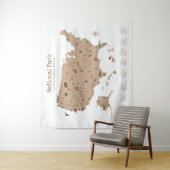 Kinder Exploring National Park Kaart Woodland Nurs Wandkleed (In situ)