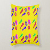 Kinder extra luide feestkleuren geel roze blauw ku accent kussen (Voorkant(Verticaal))