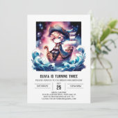 Kinder Fantasy Pirate Verjaardag Kaart (Staand voorkant)