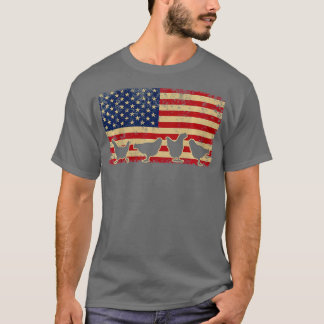 Kinder Farming USA Vlag Onafhankelijkheidsdag 4e v T-shirt