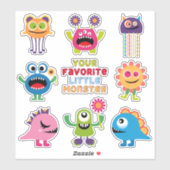 Kinder favoriete kleine monsterset sticker (Vel)