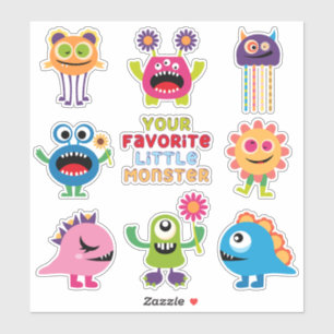 Kinder favoriete kleine monsterset sticker