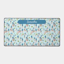 Kinder feeënkasteel blauw magische naam bureaumat