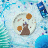 Kinder Feest Beer Verjaardag Papieren Bordje (Feest)