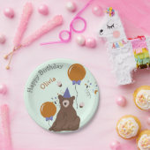 Kinder Feest Beer Verjaardag Papieren Bordje (Feest)