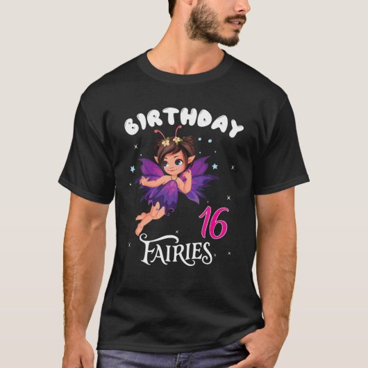 Kinder feestdag 16 jaar oude geboorte t-shirt (Voorkant)