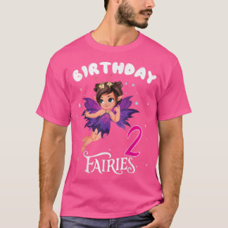 Kinder feestdag 2 jaar oud Fairy Birthd T-shirt