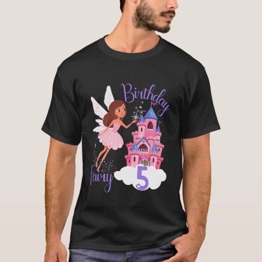 Kinder feestdag 5 jaar oud bevallen t-shirt (Voorkant)