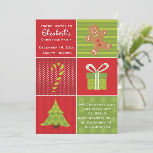 Kinder feestdag kaart (Staand voorkant)