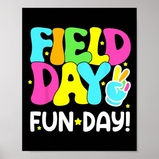 Kinder feestdag laatste dag schoolleraar poster (Voorkant)
