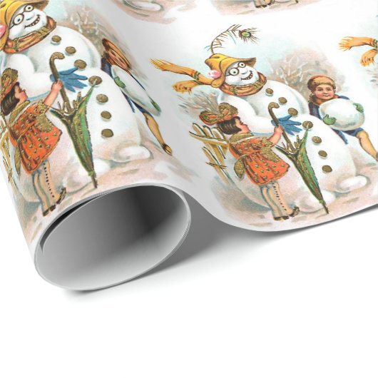 Kinder feestdag met kerstfeestdag cadeaupapier (Rol Hoek)