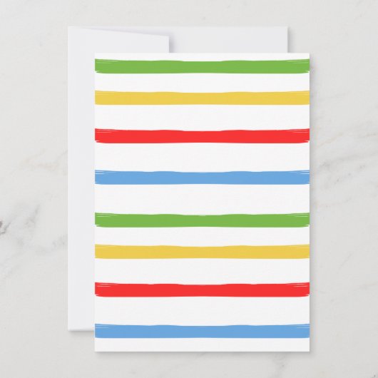 Kinder feestdag uitnodiging (Achterkant)