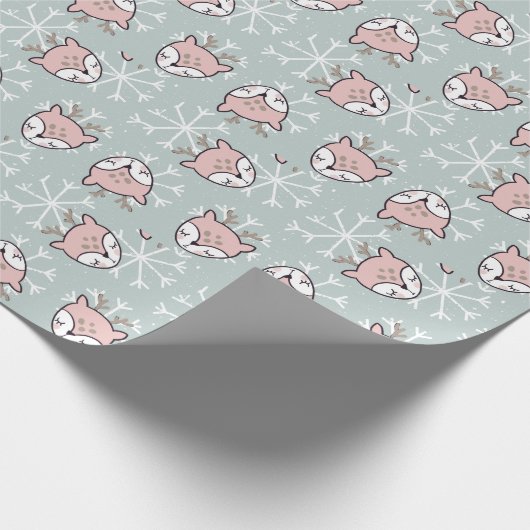 Kinder feestdag voor duivenrennen cadeaupapier (Hoek)