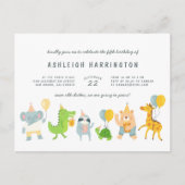 Kinder feestdagen uitnodiging briefkaart (Voorkant)