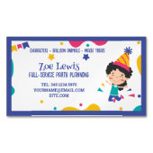 Kinder feestplanner magnetisch visitekaartje (Voorkant)