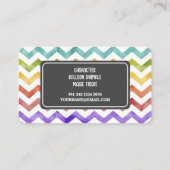 Kinder feestplanner visitekaartje (Achterkant)