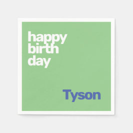 kinder feestservet Happy Birthday minimaal eenvoud Servet