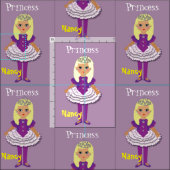 Kinder feiprincess Personalized Whimsy Print Stof (Delen)
