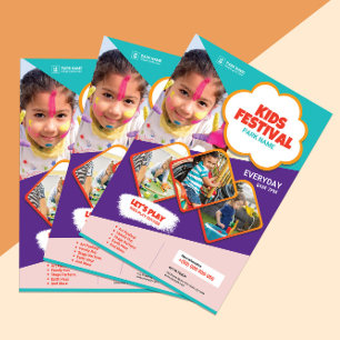 Kinder Festivalflyer Sjabloon