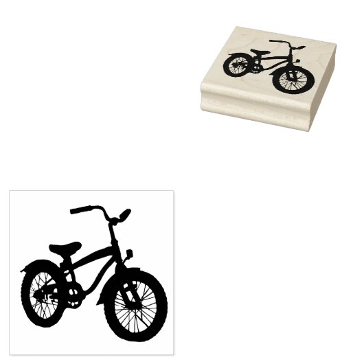 Kinder fiets rubberstempel (Gestempeld)