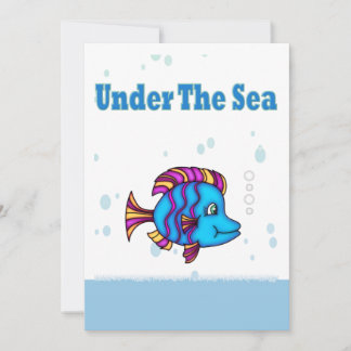 Kinder Fish Party uitnodigingen
