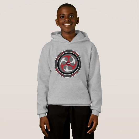 Kinder Fleece Pullover Hoodie (Voorkant volledig)
