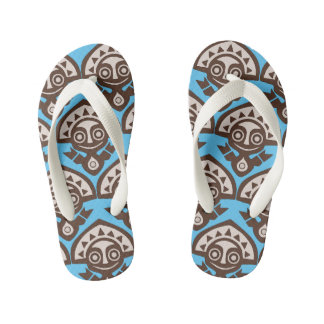Kinder flip-over in polynesiaans resort teenslippers
