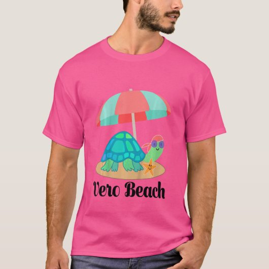 Kinder Florida vero-strand met schildpad T-shirt (Voorkant)