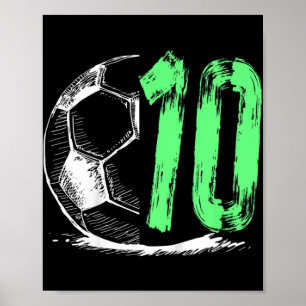 Kinder Football 10-jarig jongetfeest Poster