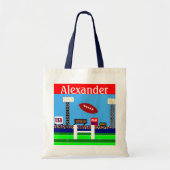 Kinder Football Cartoon Terug naar school Gym Bag Tote Bag (Voorkant)
