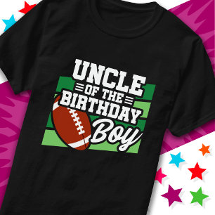 Kinder Football Party Uncle of the Birthday Boy T-shirt