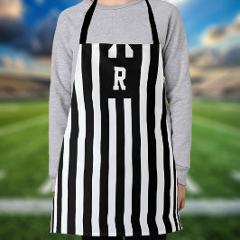 Kinder Football Referereblad Black and White Strip Schort
