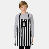 Kinder Football Referereblad Black and White Strip Schort (Gedragen)