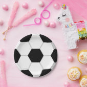 Kinder football thema voetbal groot papieren bordje (Feest)