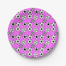 Kinder football thema voetballen warme roze