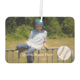 Kinder Foto Baseball Quote Name Air Freshener Luchtverfrisser